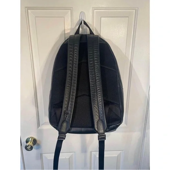 Black coach backpack unisex